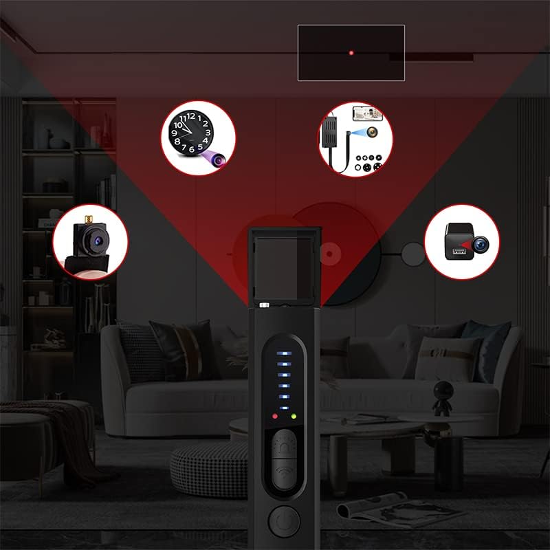 Detector de Cámaras Ocultas y Dispositivos Espía 4 en 1 – Protege tu Privacidad en Cualquier Lugar