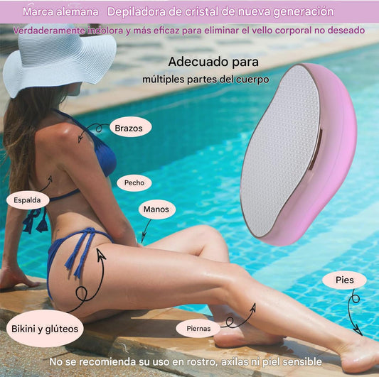 Depiladora de Cristal Reutilizable – Eliminación de Vello Indolora con Tecnología Nano Vidrio